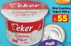 EKER ÇIRPILMIŞ YOĞURT 500 G fiyat ve kampanya bilgisi